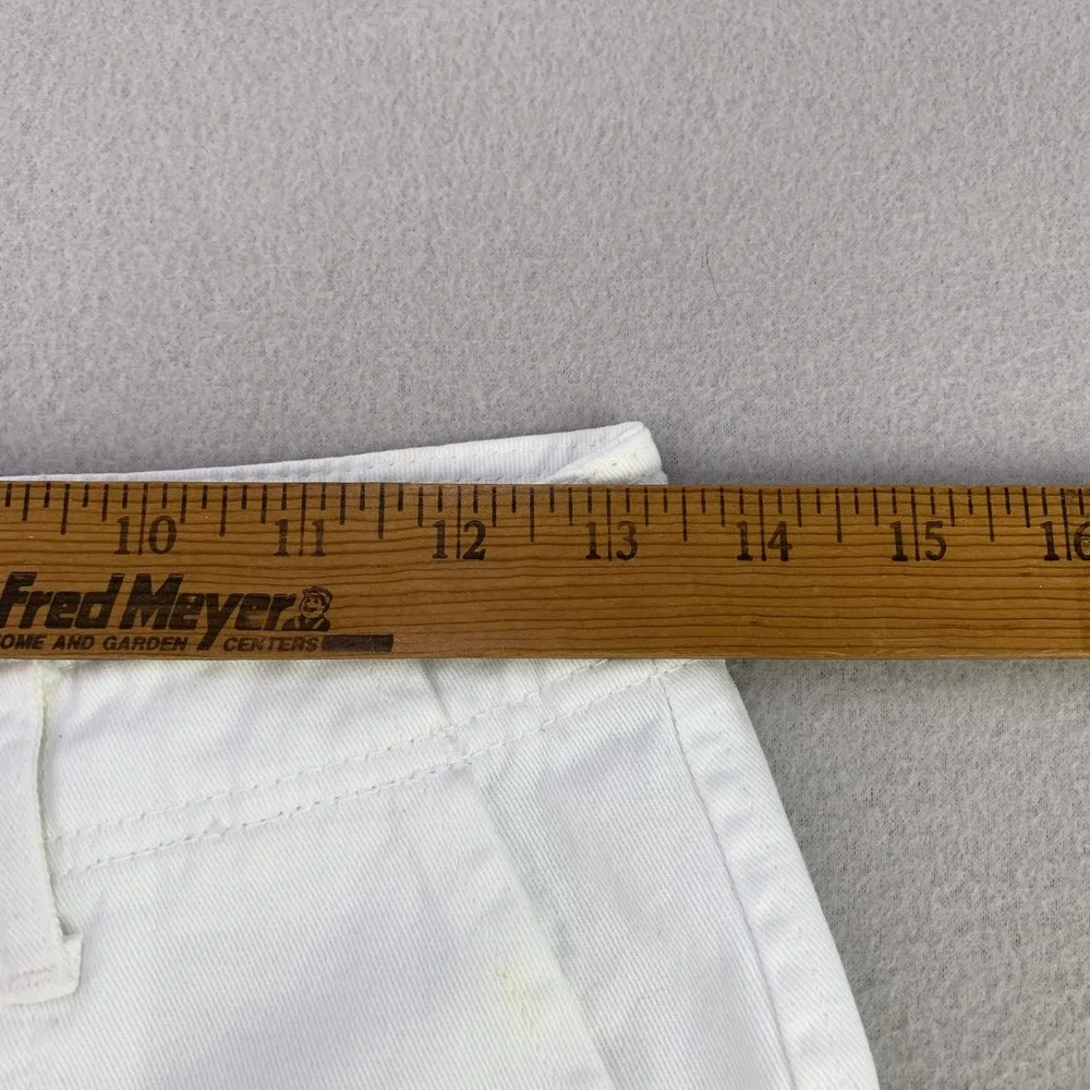 Zara Cargo Pants Women 4 White Straight Leg Utility Pockets High Rise Loose Fit